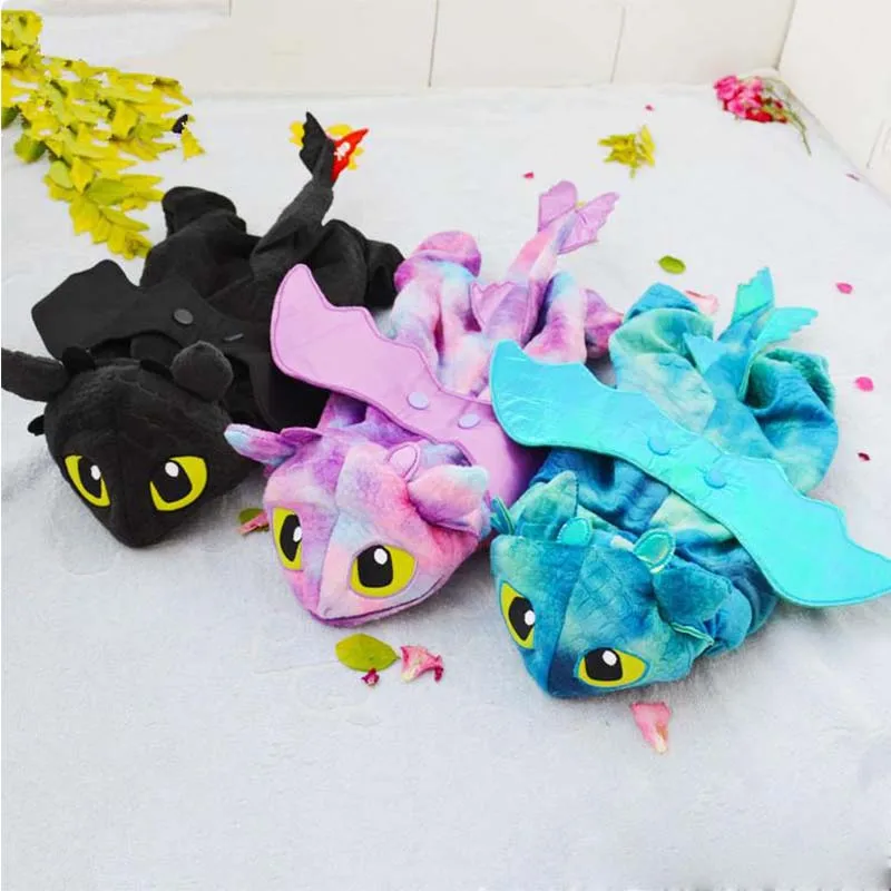 Хэллоуин Fly Dragon dog динозавр зимний флисовый костюм для домашних животных кошек