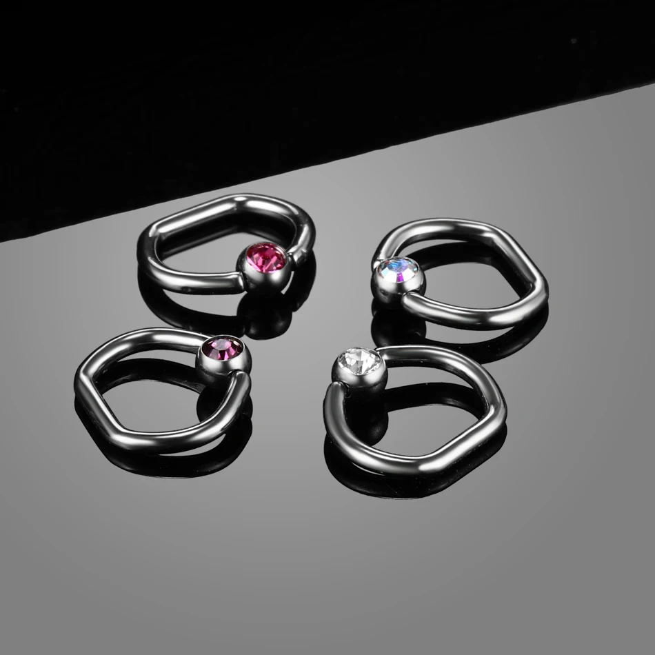 1 шт. титановые кольца для пирсинга из бисера|Украшения тела| |