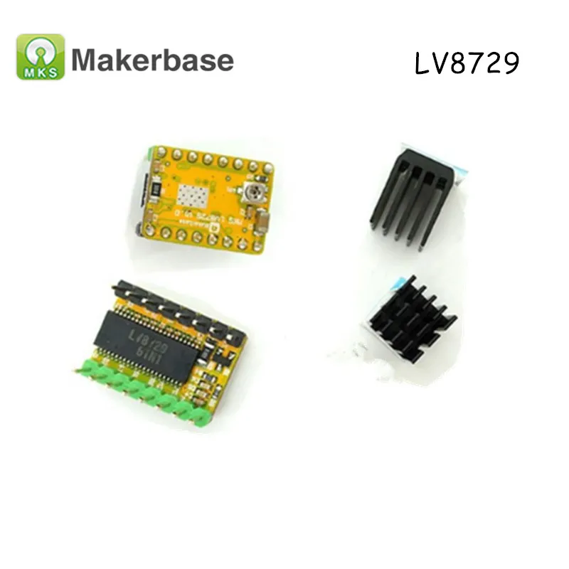 1 шт. MKS LV8729 Драйвер шагового двигателя Модуль Низкая Шум 4-секционный измельчитель для специй с Поддержка 6 V-36 V Полный Microstep драйвер управления