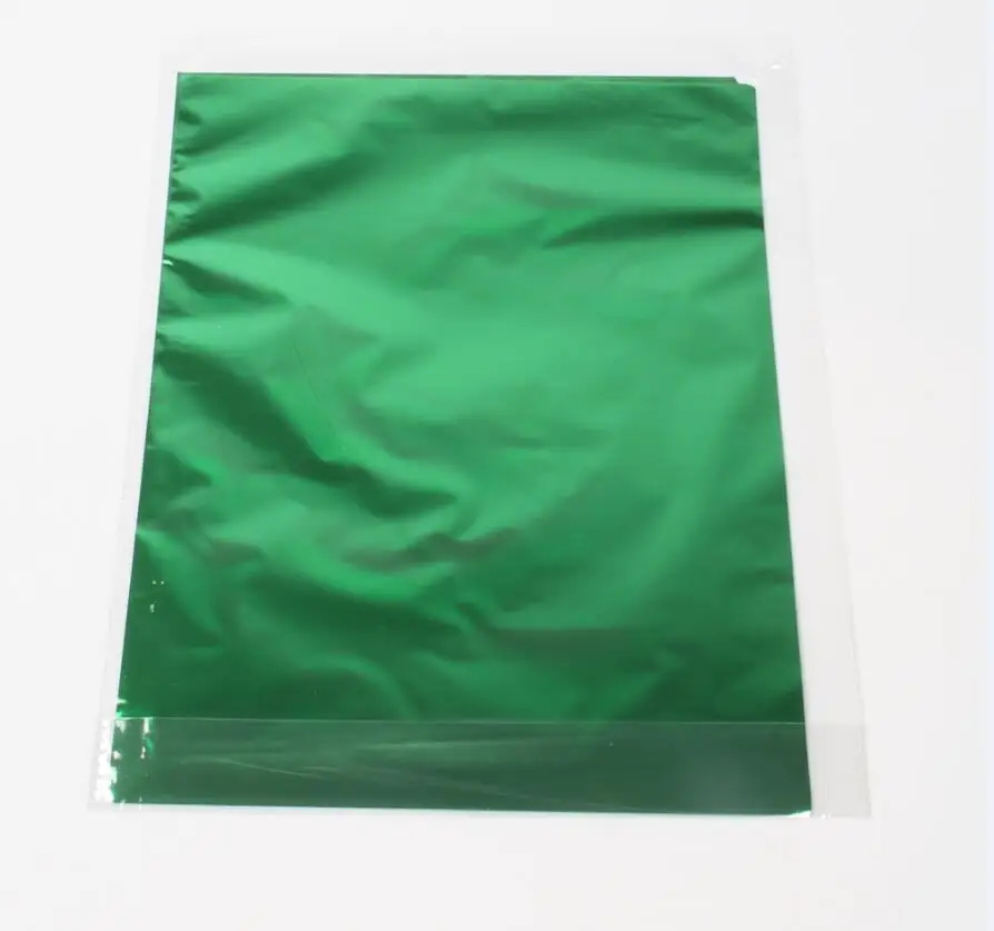 Green 100Pcs 100 шт 20x29 см A4 золото серебро горячего тиснения фольги бумажный ламинатор ламинирование трансфер на элегантность лазерный принтер бумага для рукоделия - Цвет: Green 100Pcs