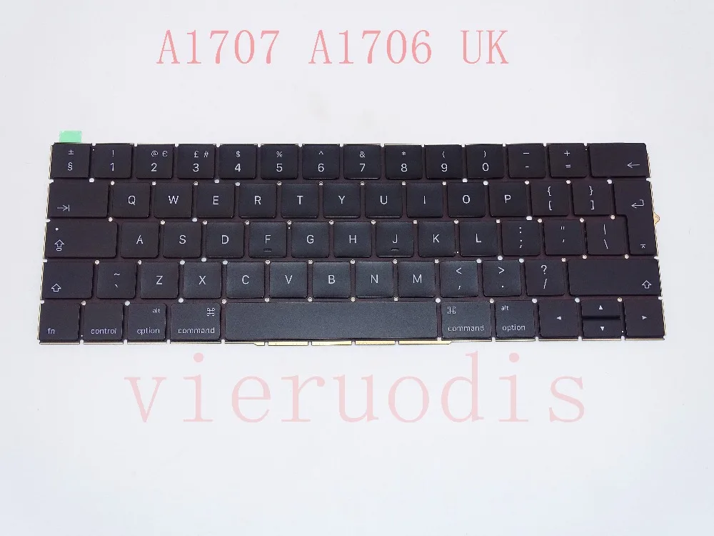 Original New Laptop A1706 A1707 UK Spanish Italian Arabic Keyboard For Macbook PRO Retina 13&quot 15'' SP IT AR 2016 | Компьютеры