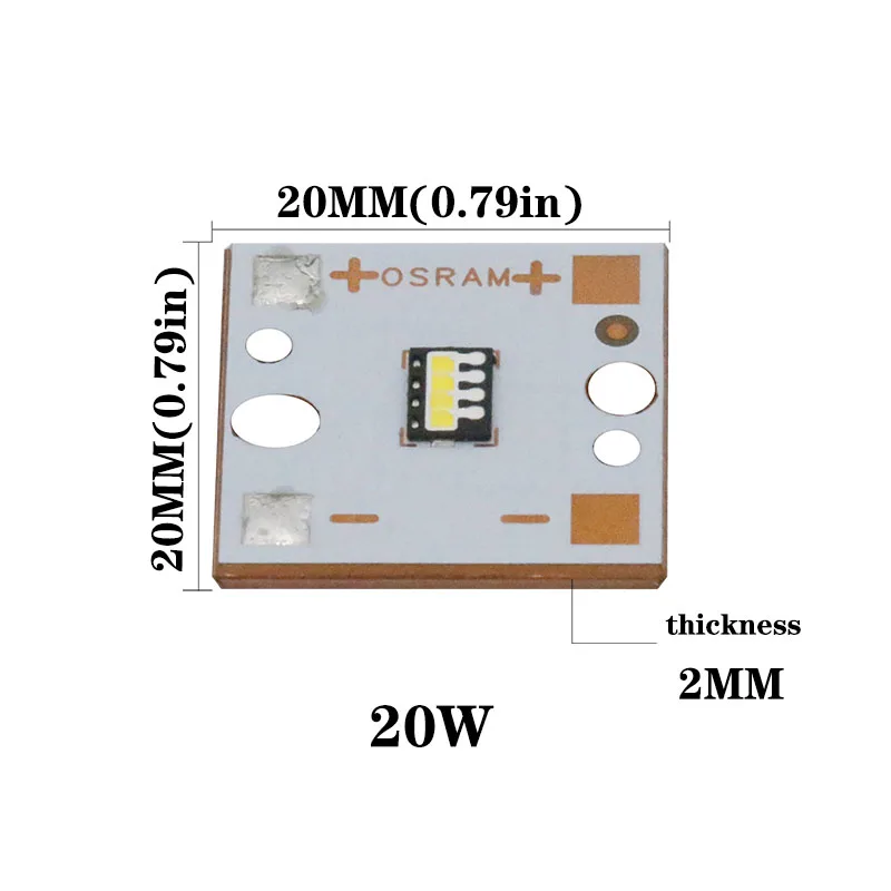 10 шт. Osram лампы 5 Вт 10 Вт 15 Вт 20 Вт 25 Вт высокой мощности Светодиодный светильник супер яркий 6500 к светодиодный бисер PCB трубки для автомобильные передние фары DIY