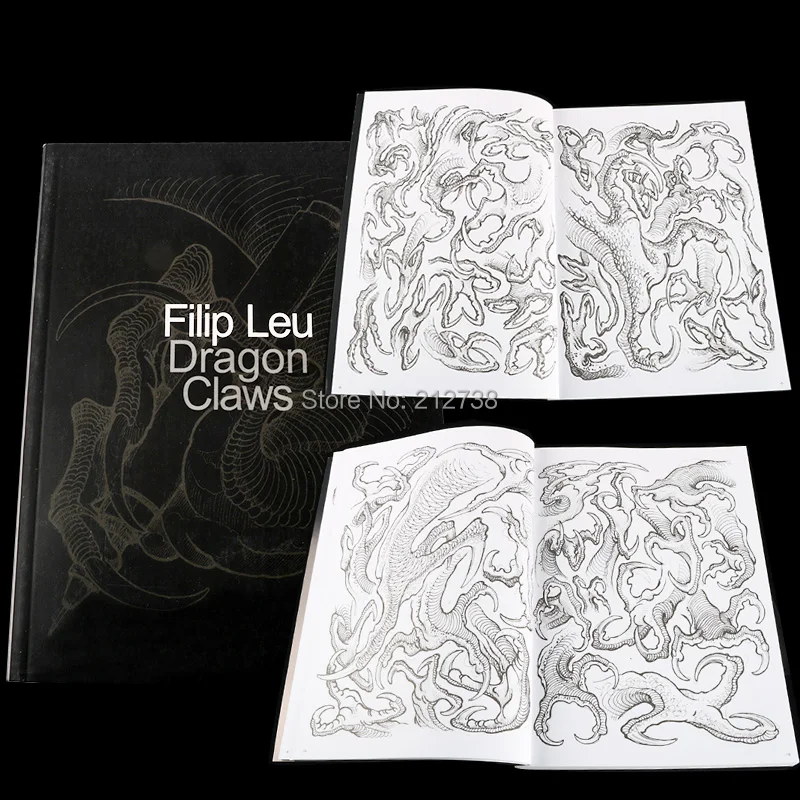 Новинка дизайн татуировки когти дракона от Filip Leu тату книга боди арт шаблон