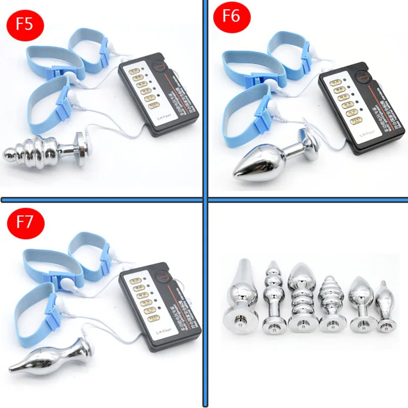 DLX Electric anal butt plug Massager Pulse Stimulate Electro Shock Butt Plug adult Metal toys female sex electric | Красота и