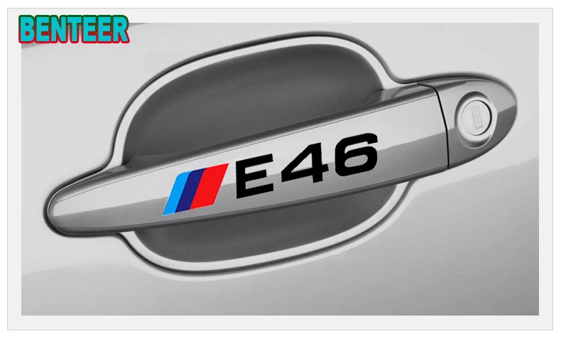 4 шт./лот Новый E30 E34 E36 E39 E46 E60 E90 F01 F02 F10 F20 F30 F48 F87 Логотип Автомобильной дверной ручки