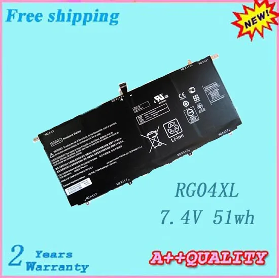 Горячая Распродажа 7 4 V 51wh Аккумулятор для ноутбука hp RG04XL RG04051XL Бесплатная