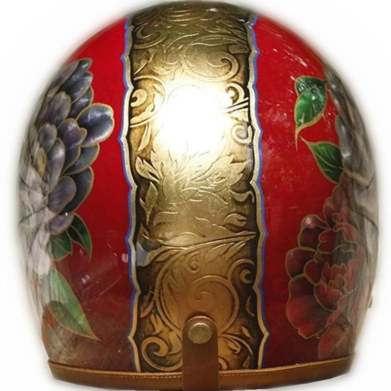 Шлем для боксерского скутера портативный мотоциклетный шлем ручной работы с