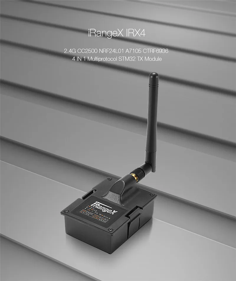 Новое поступление iRangeX IRX4 2,4G CC2500 NRF24L01 A7105 CTRF6936 4 в 1 Multiprotocol STM32 TX модуль с Чехол