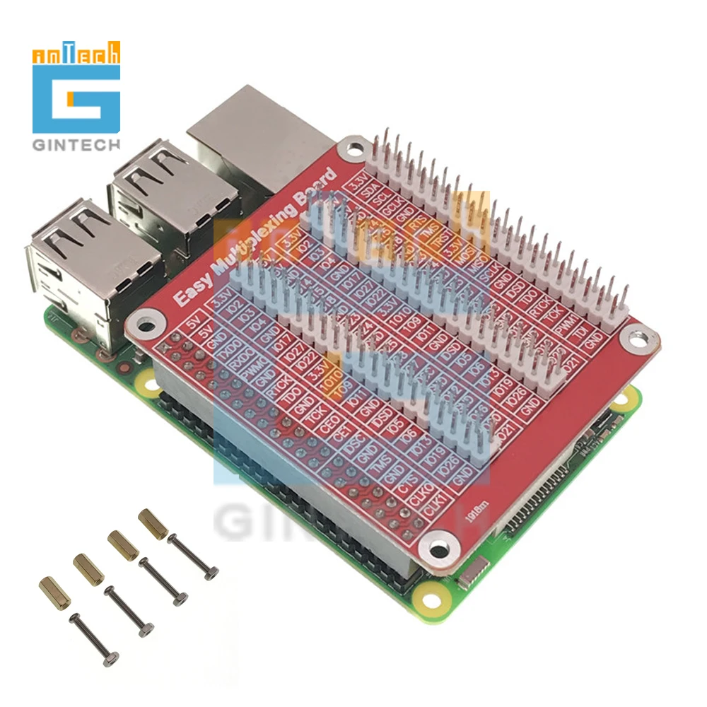 Плата расширения Raspberry Pi B 2B 3B Shield GPIO один экземпляр три с винтами | Электроника