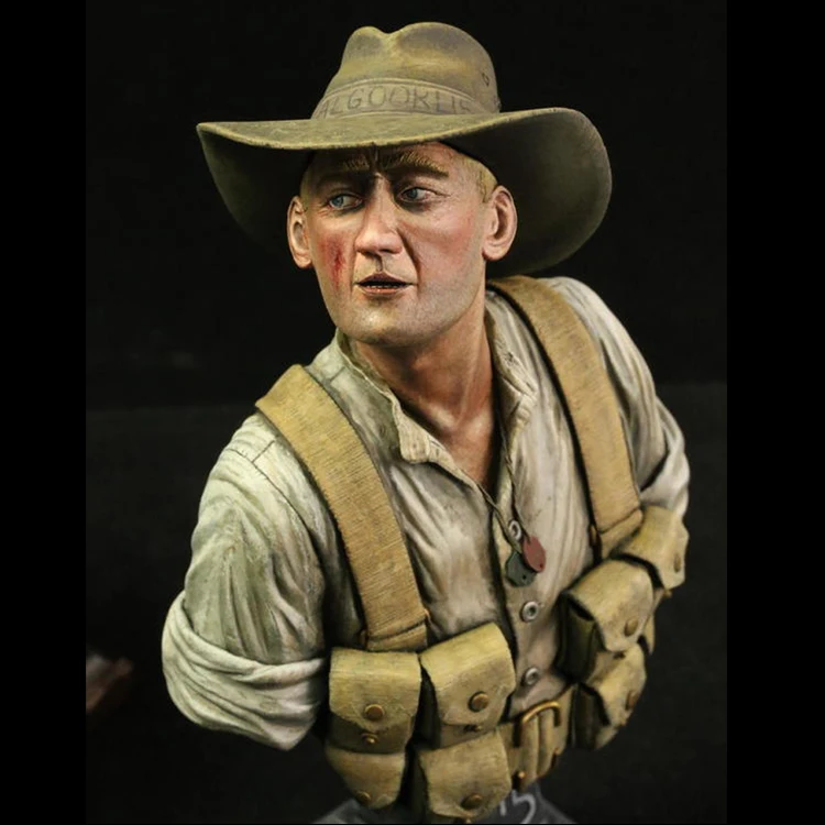 

1/9 ANZAC Digger Gallipoli 1915 Featured WWI Resin Figure Bust GK Uncoated No colour