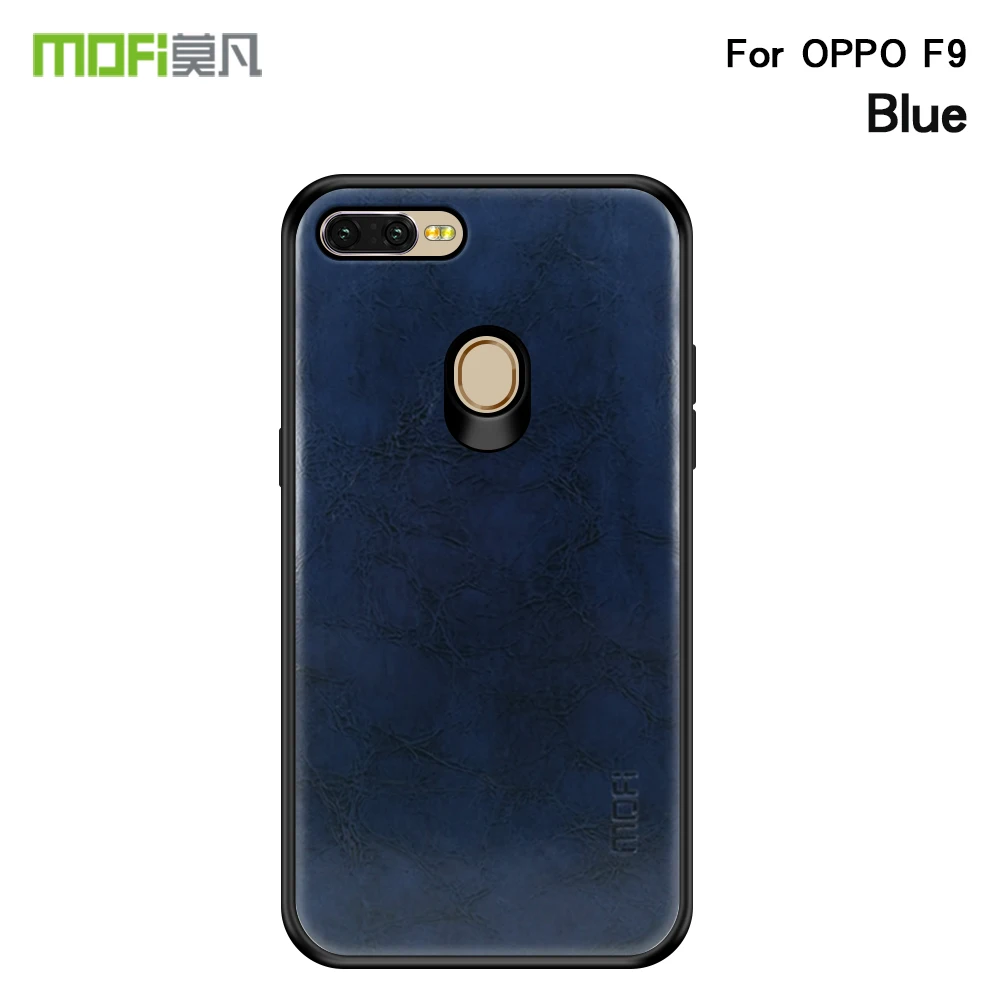 MOFi искусственная кожа + TPU PC чехол для OPPO F9 крышка телефон случаях полная Защита