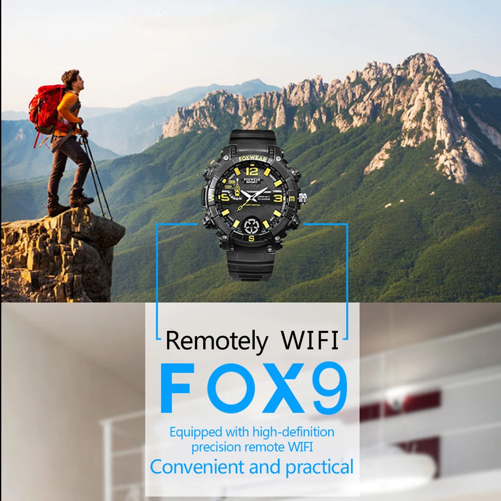 Мужские и женские смарт WiFi часы с Мини 720P HD камера фотография спортивные