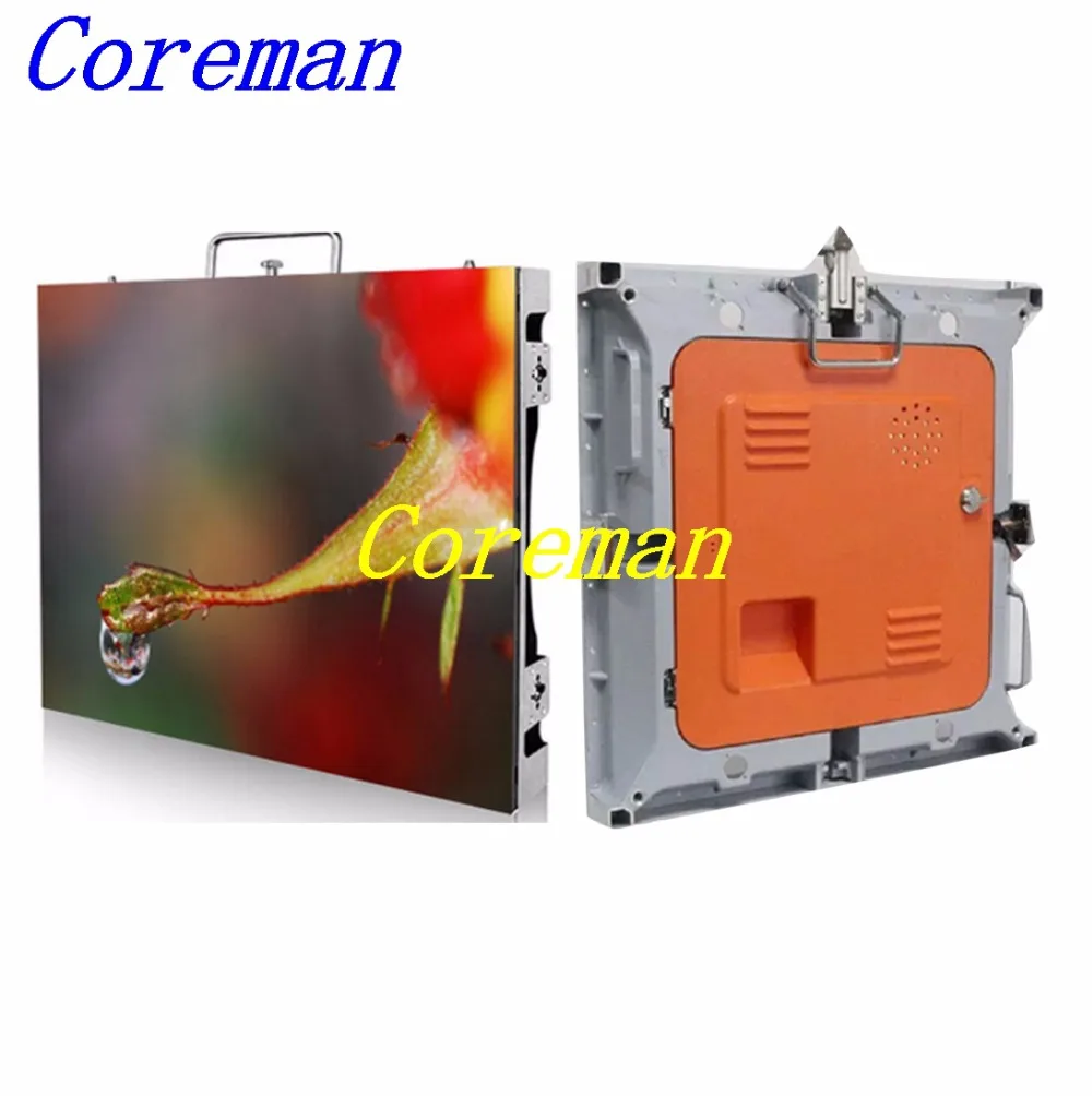 Coreman p3 p4 p5 p6 экран p8 внутренний smd СВЕТОДИОДНЫЙ алюминиевый шкаф 512*512 мм rgb видео