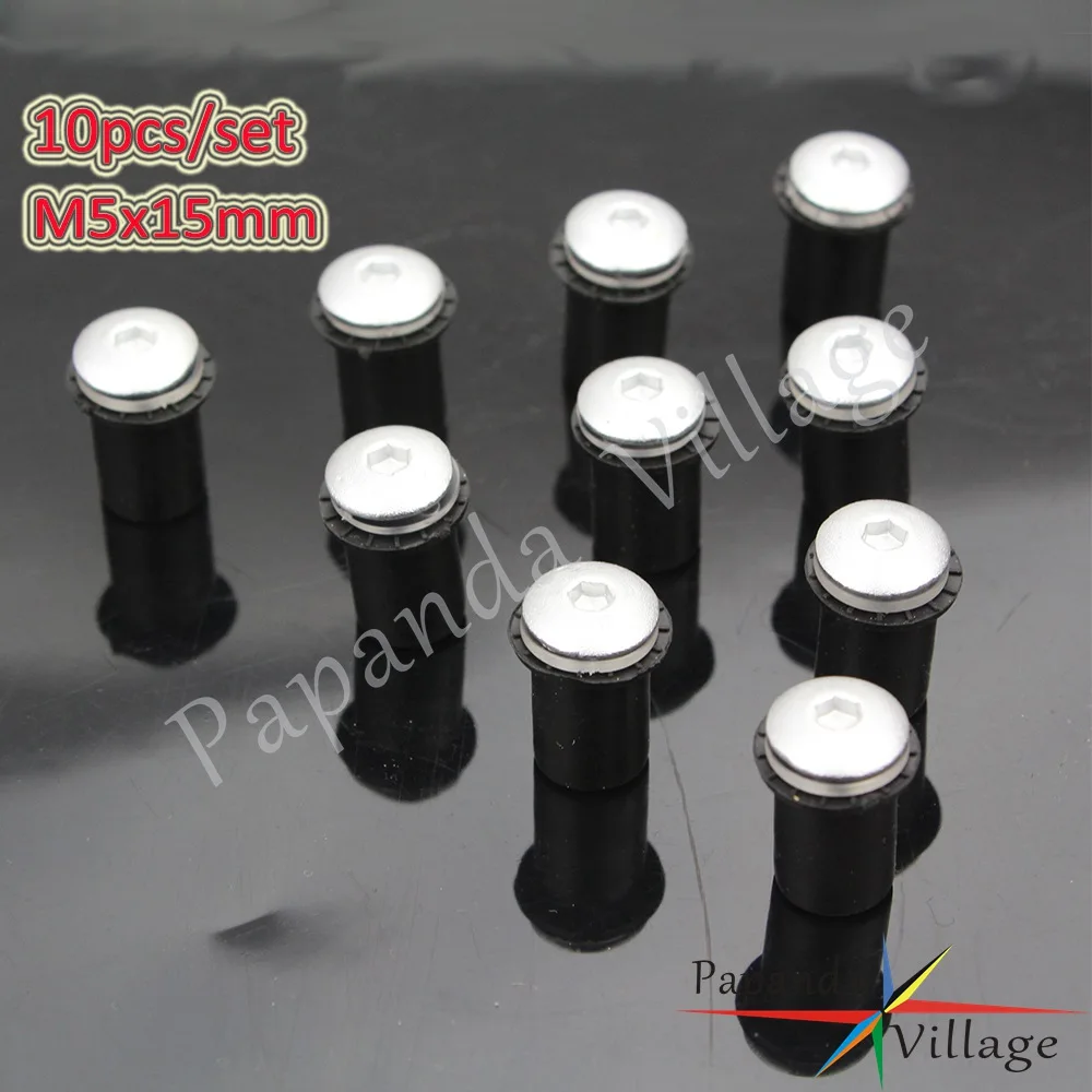 Болты и гайки для ветрового стекла мотоцикла 6 цветов 10 шт. M5 * 15 мм| |