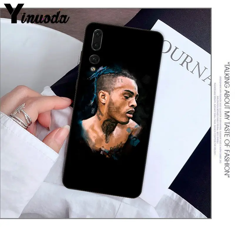 Yinuoda Rap singer XXXTentacion TPU Мягкий силиконовый черный чехол для телефона Haiwei P9 P 10 Plus P20 Pro