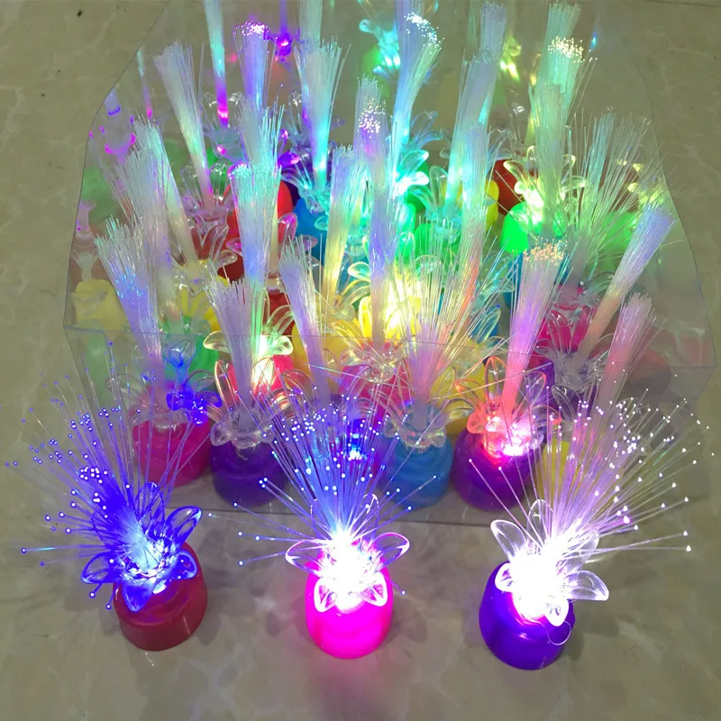 The new plum night light colorful rose flower fiber LED luminous toy stars Valentine's Day gifts | Дом и сад