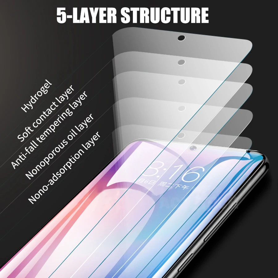 3D полное покрытие Гидрогелевая пленка Защитная для экрана Xiaomi Mi 9 SE Mix 3 2 2S мягкая