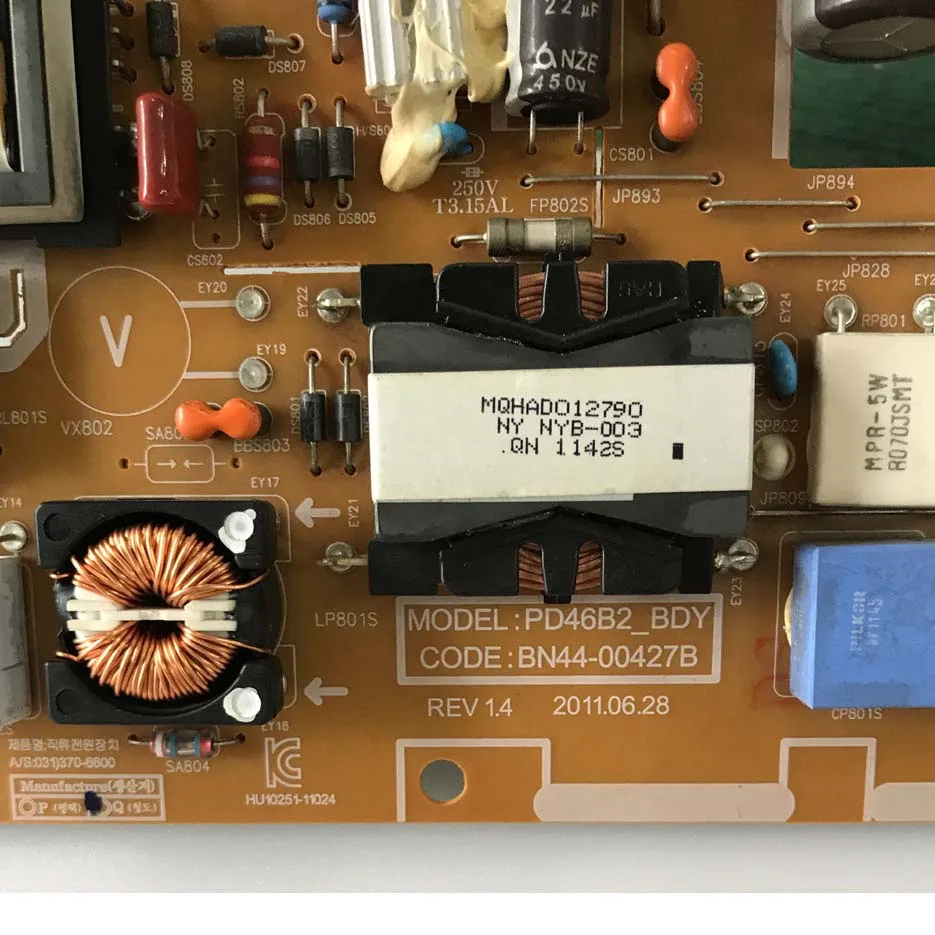 Б/у оригинальная UA46D6400UJ Power Board BN44-00427B PD46B2_BDY | Электроника