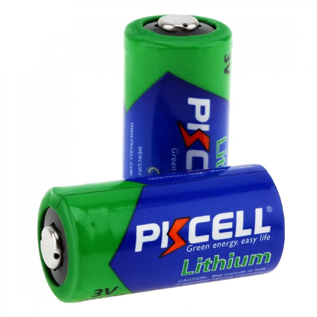 Аккумуляторы PKCELL 2/3A CR123A CR123 CR 123 CR17335 123A CR17345(CR17335) 16340 3 в 4 шт.|batteries batteries|battery cr123abattery