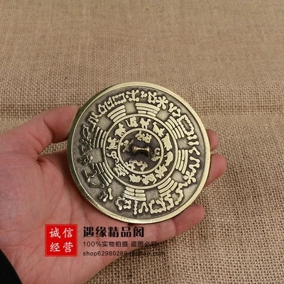 Рельеф старых латунных зеркал в имитации древности (Зодиака)|Статуэтки и