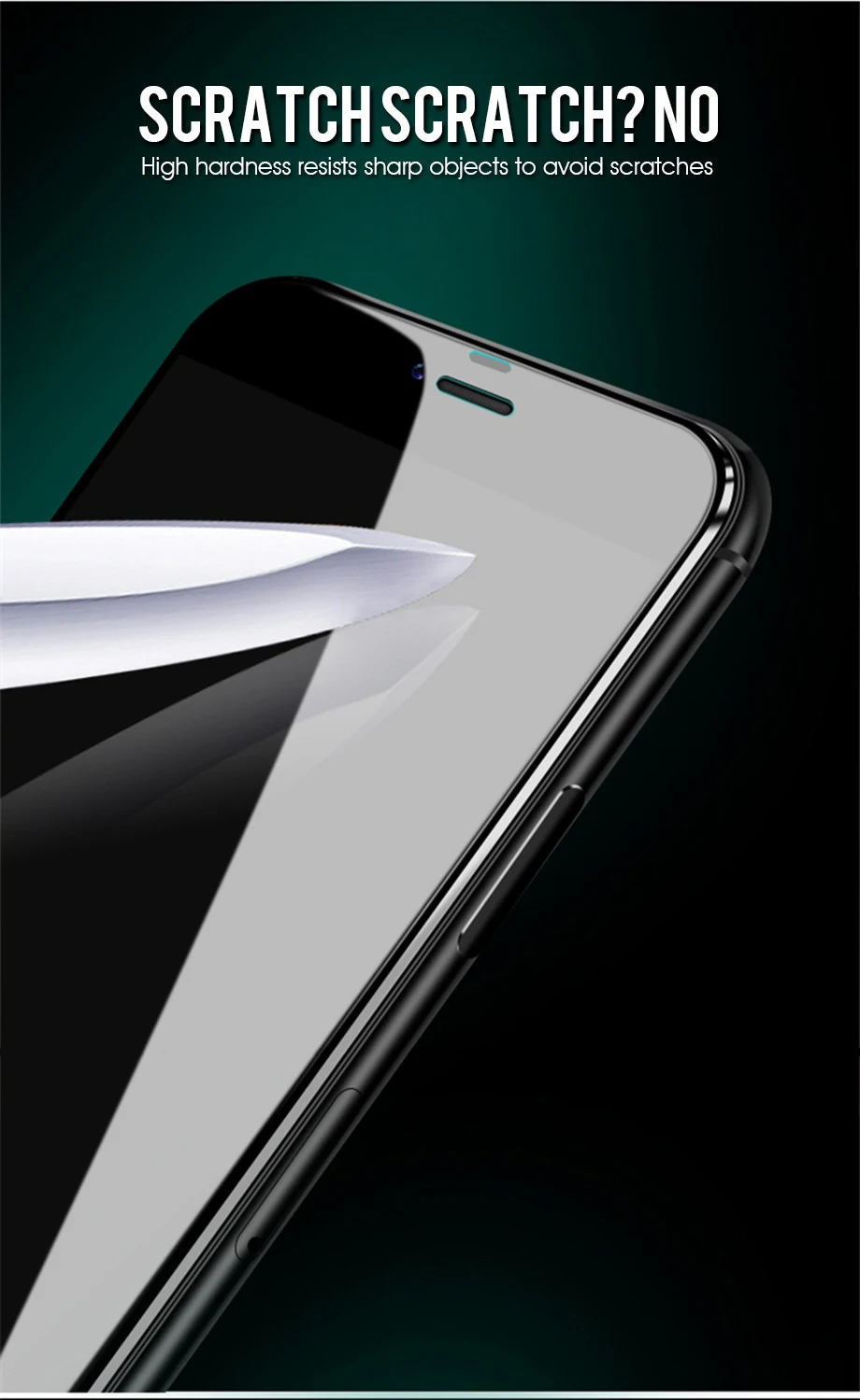 7D закаленное стекло из алюминиевого сплава для iPhone 6, 6 S, 7 Plus, защита на весь экран, Защитное стекло для iPhone X, 8, 5, SE, 5S