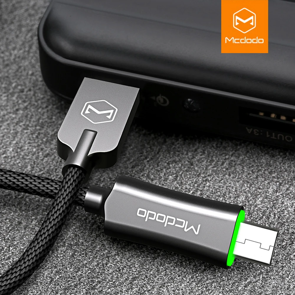 Mcdodo Micro USB кабель QC3.0 быстрой зарядки нейлоновый usb для и синхронизации данных Samsung