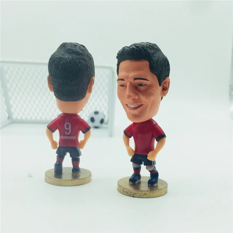 Soccerwe Футбол Звезда мультфильм кукла #9 # Lewandowski мини фигурка красный комплект|doll