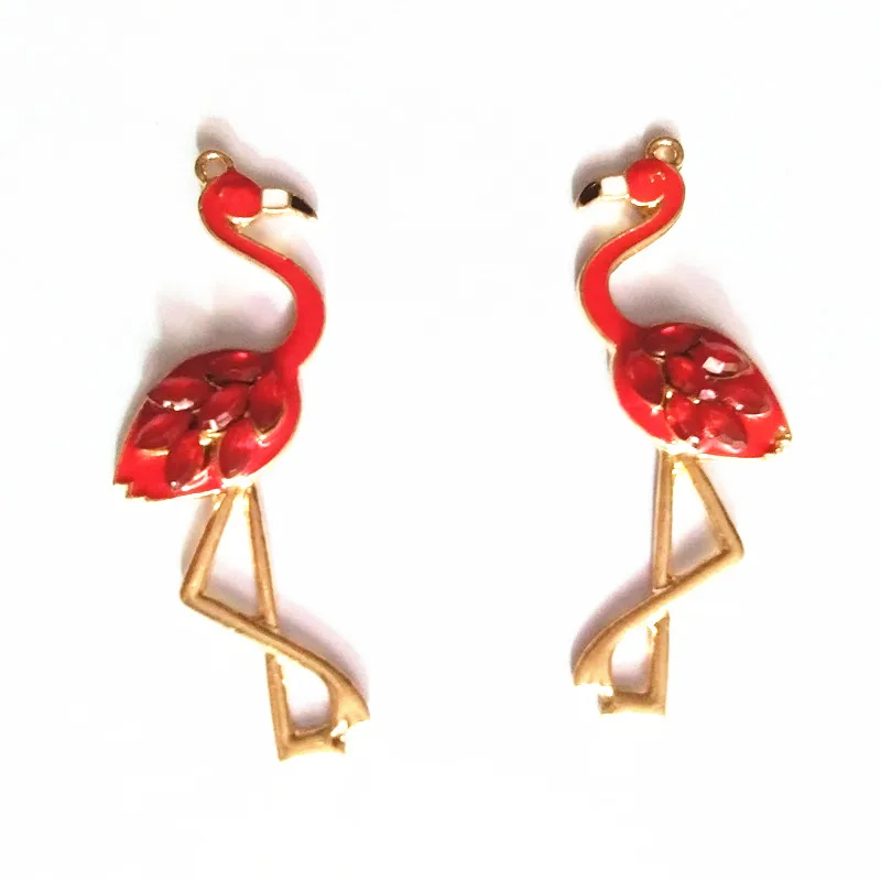 KC Золотой Фламинго дизайн модная подвеска из сплава цинка Красиво резные для