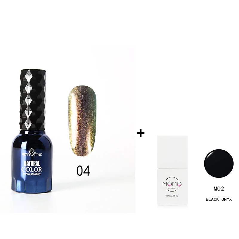 04 Top Coat M02 EMENE Платиновый праймер закаленное верхнее покрытие 15 мл блеск Полупостоянный УФ усиленный Гель-лак для маникюра черный базовый слой - Цвет: 04 Top Coat M02