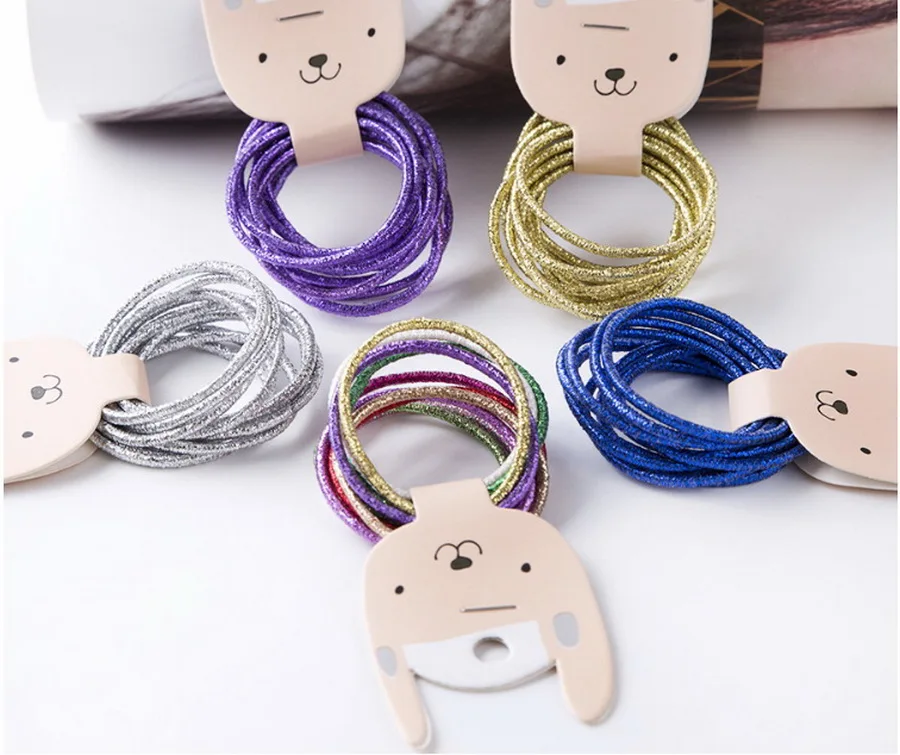 DHL 2000Set 10Pcs/Set 3.5cm Child Rubber Bands Hair Accessories Candy Colors Elastics | Детская одежда и обувь