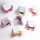 Новинка 2018, Детские аксессуары для волос, 3D Медведь, мультяшный головной убор с бусинами, шарики, резинки для волос, эластичные резинки, завязки, держатель для конского хвоста