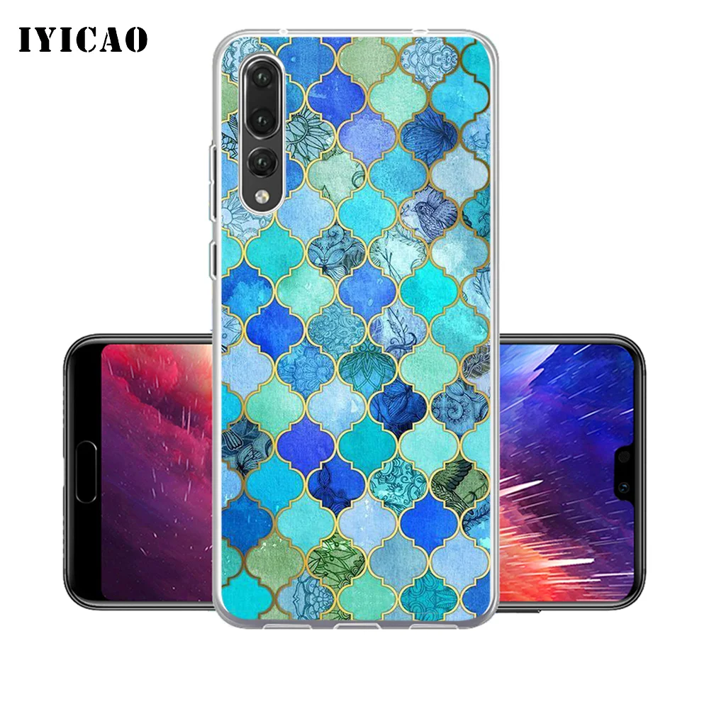 Мягкий силиконовый чехол IYICAO для Huawei P30 P20 Pro P10 P9 P8 Lite P Smart TPU | Мобильные телефоны и
