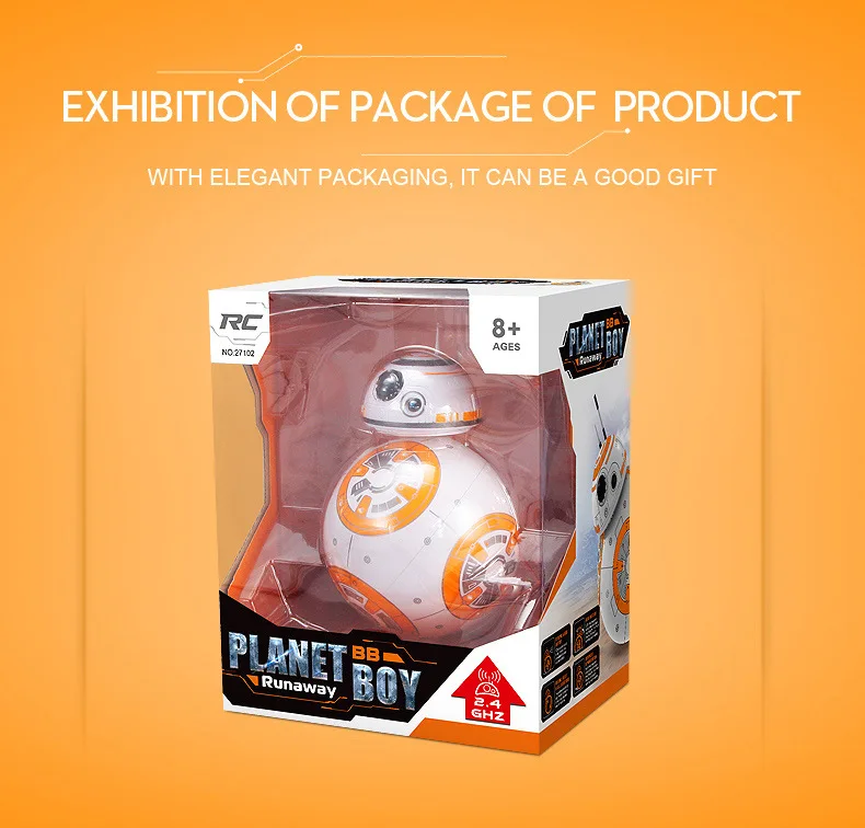 Bb-8 Интеллектуальный робот с дистанционным управлением, интеллектуальная магнитная левитация, детская игрушка BB8, сферический робот для мальчика, подарок на день рождения
