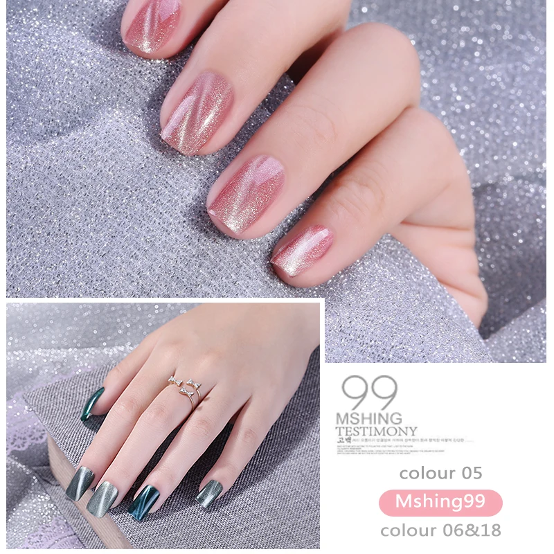 MSHING99 Гель-лак для ногтей кошачьи глаза маникюра Полупостоянный гель UV Vernis