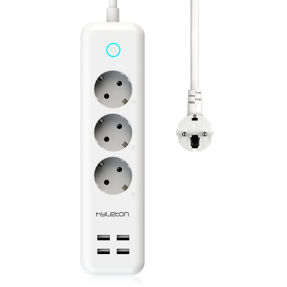Hyleton smart power strip wifi plug UK plug 3 AC outlet 6 USB пульт дистанционного управления/умный дом управление переключатель Smart life APP google Home Alexa