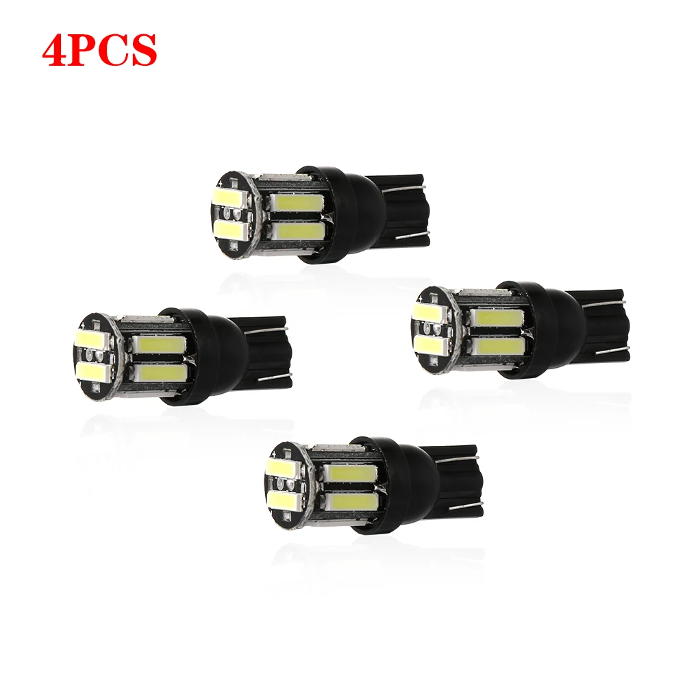 4 шт. 10 SMD W5W 194 168 светодиодный светильник Canbus без ошибок