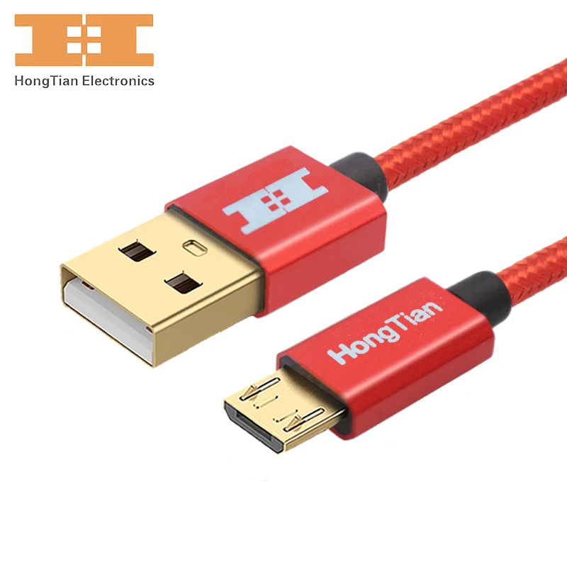 Кабель Micro usb с нейлоновой оплеткой для быстрой зарядки и передачи данных
