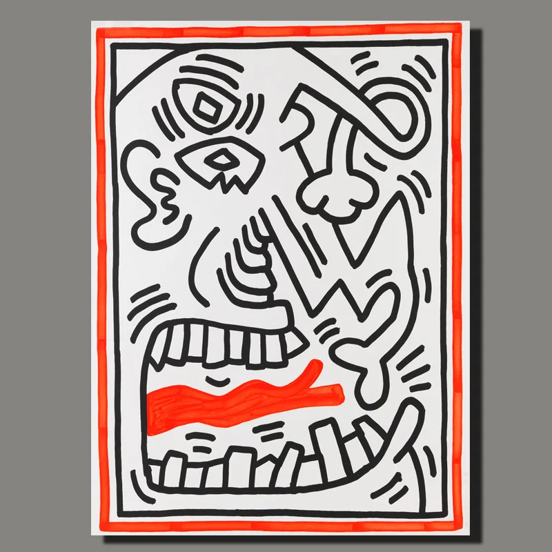 Кит Харинг Холст Искусство американский флаг абстрактное искусство, принты плакат для гостиной современная живопись на холсте, мультфильмы - Цвет: KEITH  (34)