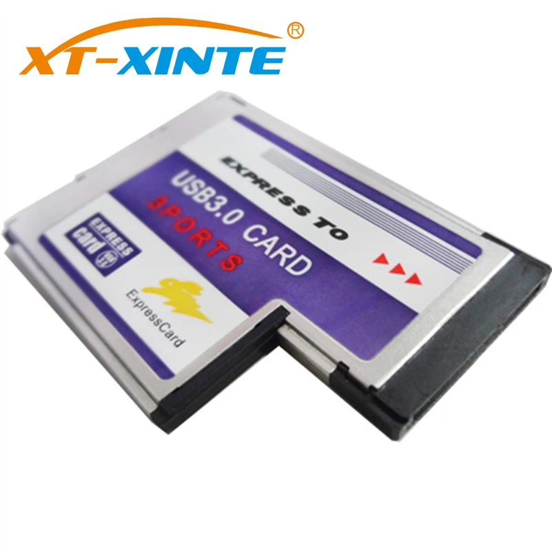 XT-XINTE BC718 Тетрадь USB 3,0 адаптер карты PCI Express 3-Порты и разъёмы USB 3,0 54 мм FL1100 карты расширения для ноутбука