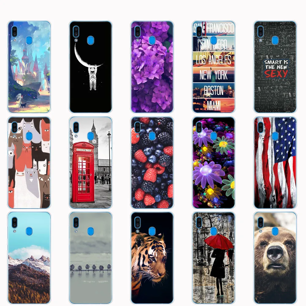 Case For Samsung Galaxy A20 soft Silicone phone coque A 20 2019 A205F A205 SM-A205F Fundas Skin shockproof | Мобильные телефоны и