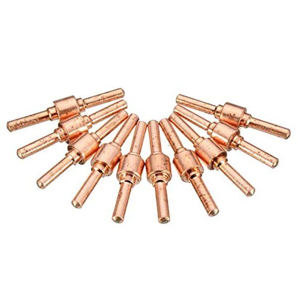 

60pcs Red Copper Extended Long Plasma Cutter Tip Electrodes&Nozzles Kit Mayitr Consumable For PT31 LG40 40A Cutting Welder Torch