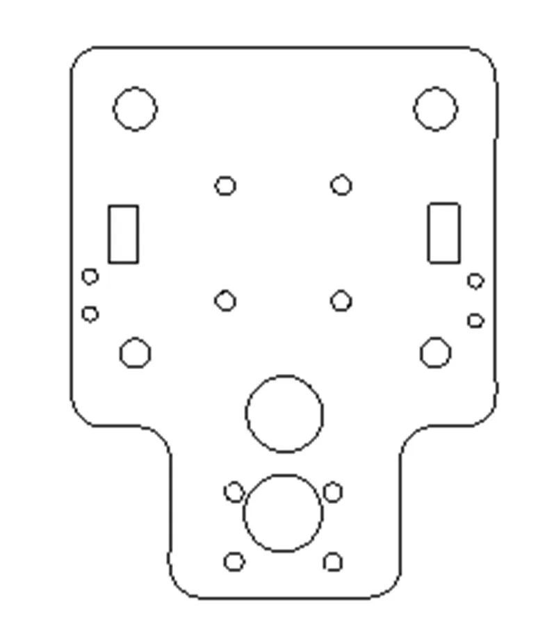 Funssor HE3D/Tarantula I3 металлический алюминиевый сплав X осевая каретка пластина MGN12H