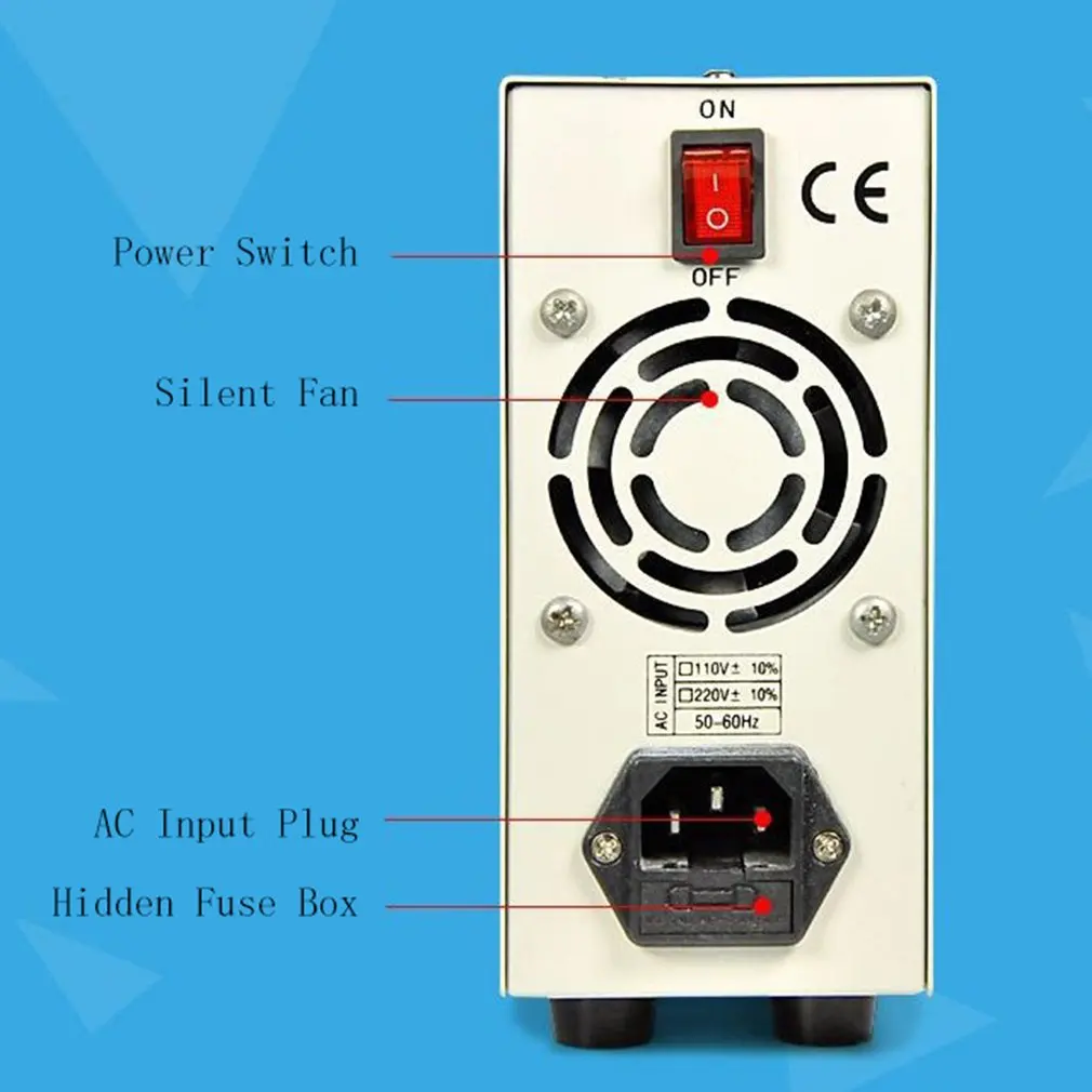 30 V/5A цифровой мини DC Питание ток вольт Дисплей Регулируемый коммутации для