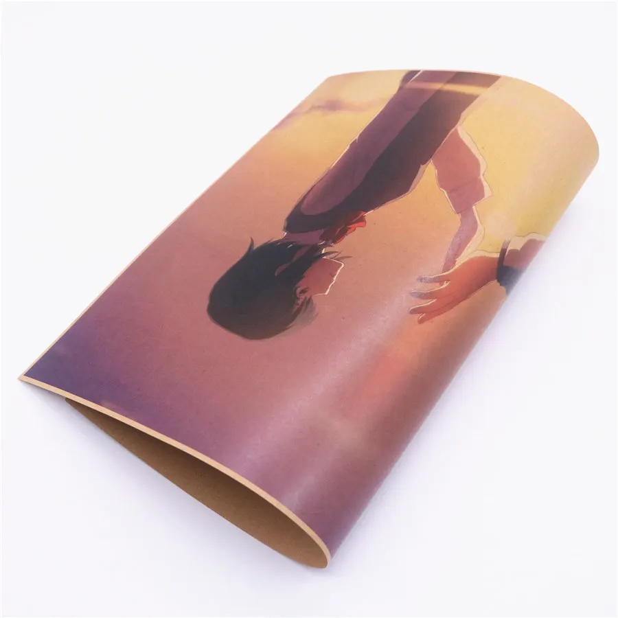 Ваше имя B стиль фильм любовь плакат бумага крафт винтажный настенный стикер