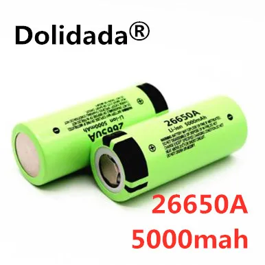 Dolidada аккумулятор для Panasonic 26650A 3,7 V 5000mAh высокой емкости 26650 литий-ионные аккумуляторы