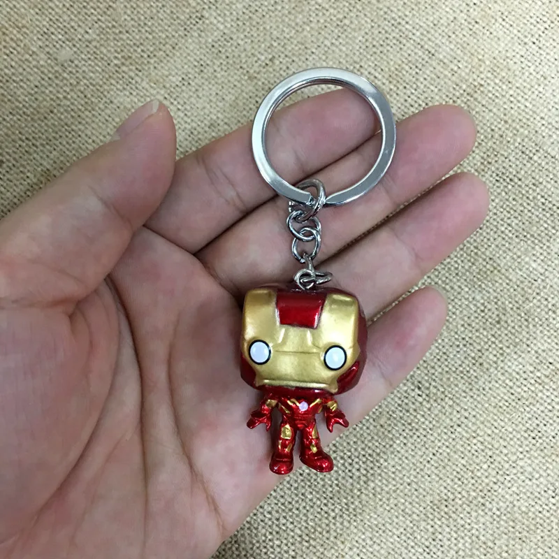Брелки для ключей с супергероями Marvel 4 шт. в партии милые 3d брелки героями