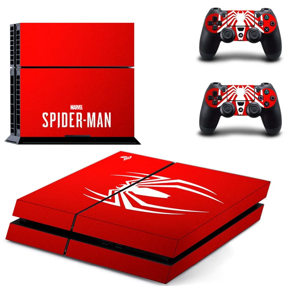 Marvel Spiderman Spider man PS4 Наклейка Виниловая наклейка для Sony Playstation 4 консоль и 2