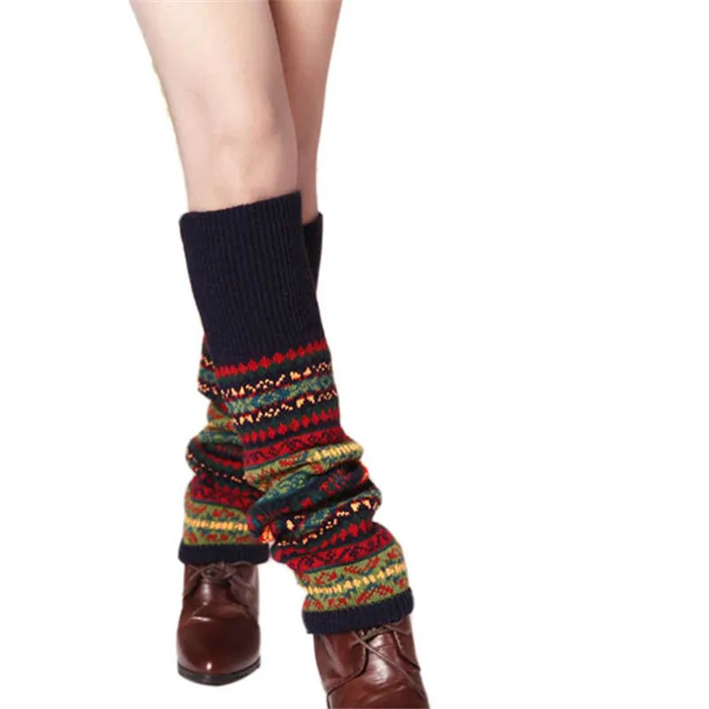 #40 1 пара новые женские сапоги носки для девочек до колена в богемном стиле зимние