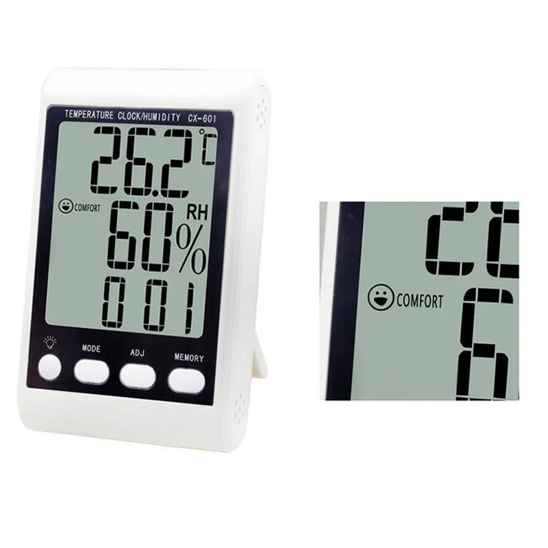 Электронный термометр с ЖК дисплеем метеостанция будильником|Приборы для