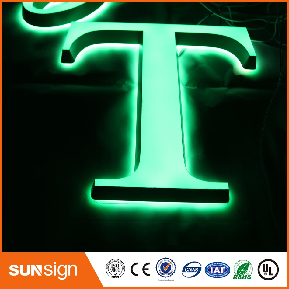 Custom DIY acrylic LED illuminated sign letters